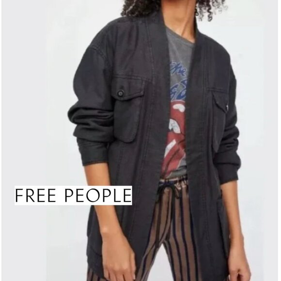 Free People Jackets & Blazers - Free People In Our Nature Cargo Jacket - L